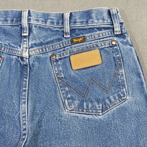 Wrangler Jeans Men's 34x34 Fits 33x32 Blue 13MWZ Cowboy Cut Western Cowboy Rodeo